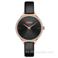 CURREN 9062 reloj de pulsera de lujo de acero inoxidable de oro rosa reloj de cuarzo con movimiento de alta calidad reloj de hora de esfera grande reloj de mujer